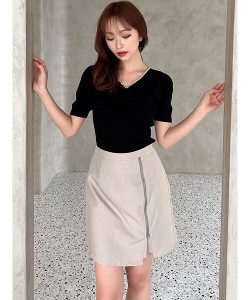 RESEXXY（リゼクシー） スカート ハイウエスト台形ミニスカート