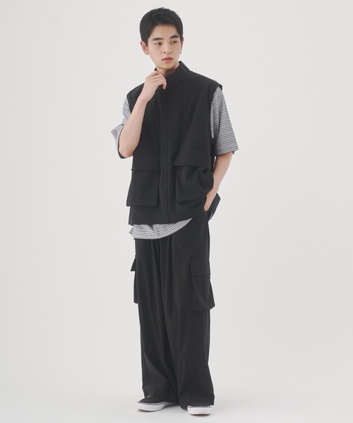 格安即決 YOEL ベスト ジレ - nylon vest / ナイロンべスト メンズ トップス