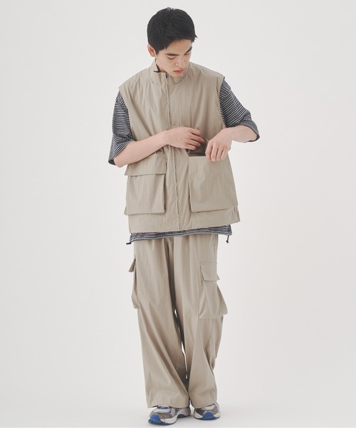 YOEL ベスト ジレ - nylon vest / ナイロンべスト メンズ