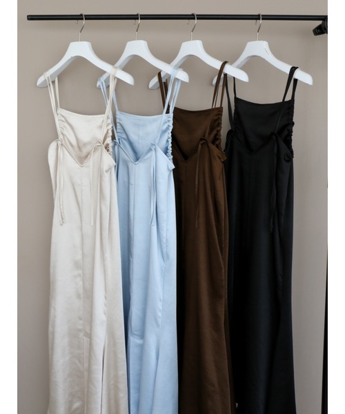 Katrin TOKYO ワンピース gather satin camisole onepiece : ZOZOTOWN