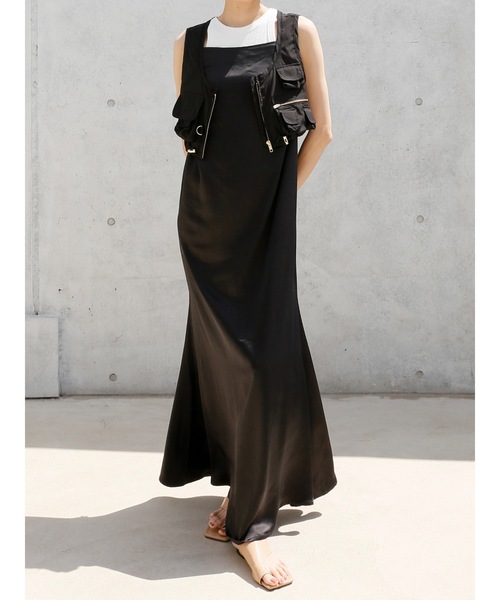 Katrin TOKYO ワンピース gather satin camisole onepiece : ZOZOTOWN