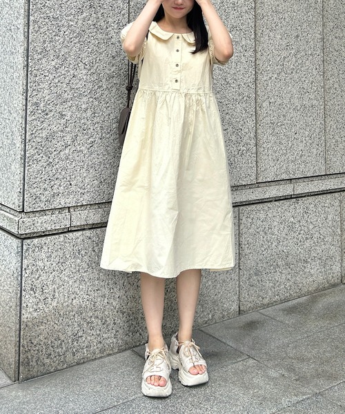 【国産】 ボリューム袖ワンピース ワンピース Cham. : Yahoo!店 ZOZOTOWN トップス