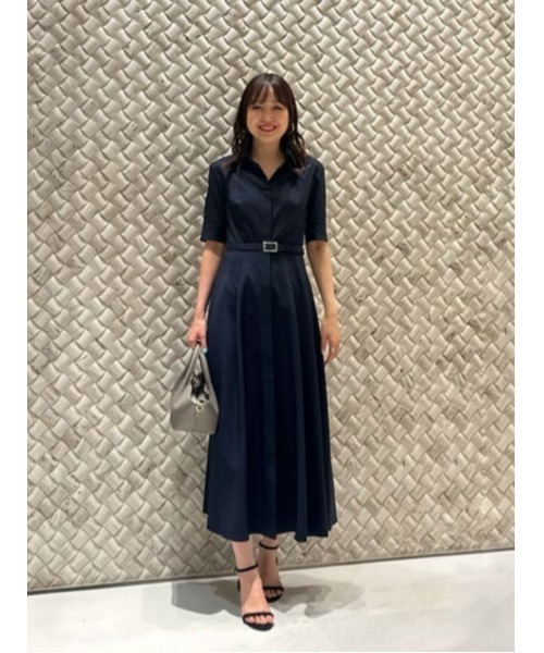 allureville サッカースキッパーシャツワンピース　ネイビー Mサイズ allureville シャツワンピース サッカースキッパーシャツ