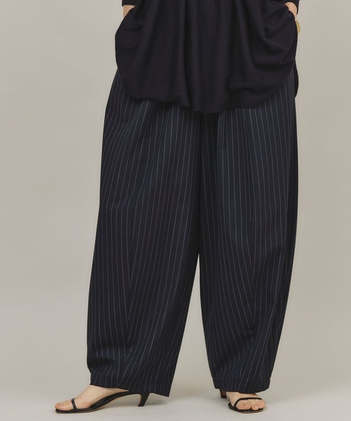 パンツ Curensology(カレンソロジー)/ツイルストライプドロスト  