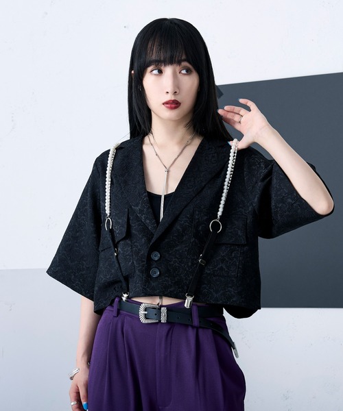 Ellno Loset サスペンダー パールハーネス メンズ レディース