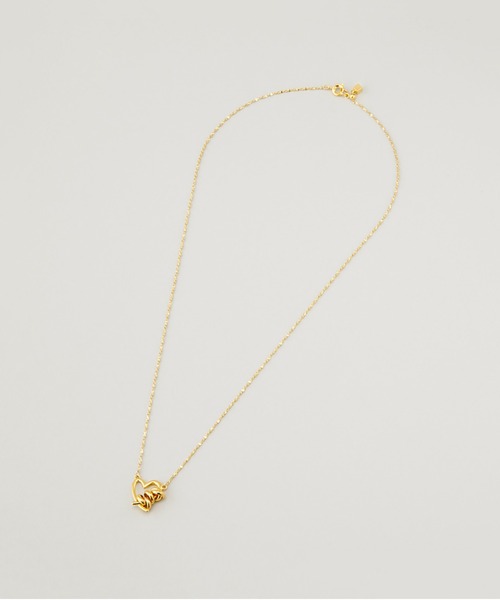 ネックレス LAPUIS(ラピュイ)Line Coil Heart necklace B レディースの画像