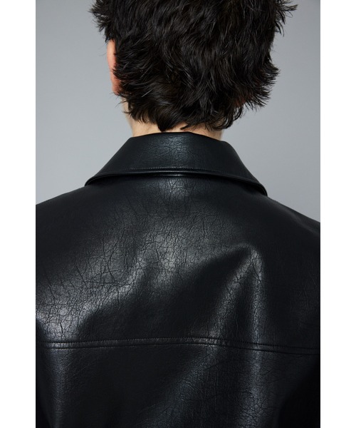 HeRIN.CYE ベスト ジレ Fake leather vest フェイクレザーベスト