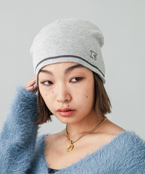 SOL ビーニー KIDS/JUNIOR】Mix Border Junior Earflap Beanie ミックス