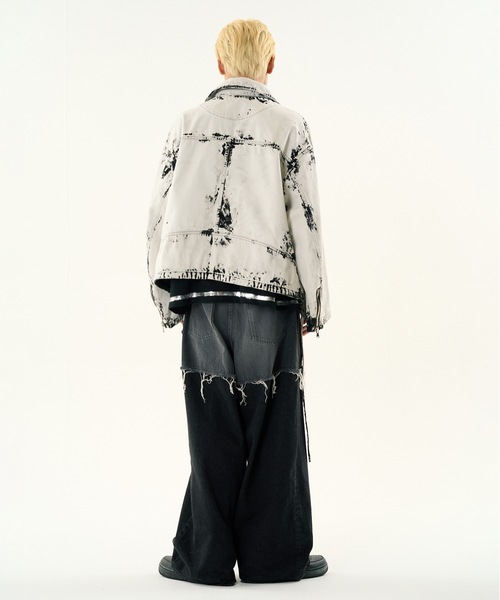 DISCOVERED ジーンズ LAYERED DENIM PANTS メンズ レディース