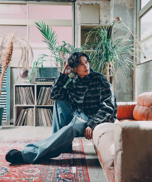 DISCOVERED（ディスカバード） ワイドパンツ ジーンズ LAYERED DENIM
