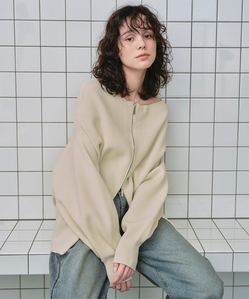 きのたい様 titivate（ティティベイト） ニット セーター ダブルファスナー