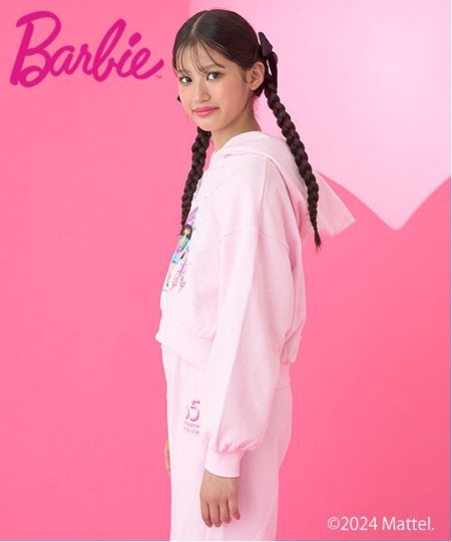 mezzo piano Junior パーカー Barbie／クロップドパーカ キッズ