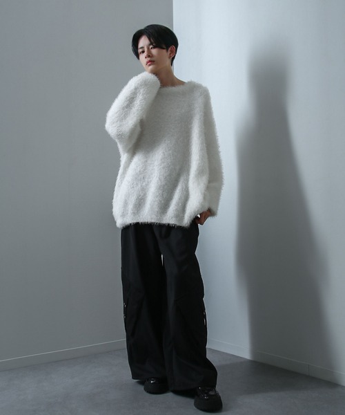 Nilway セーター ニット クルーネック アソート シャギー