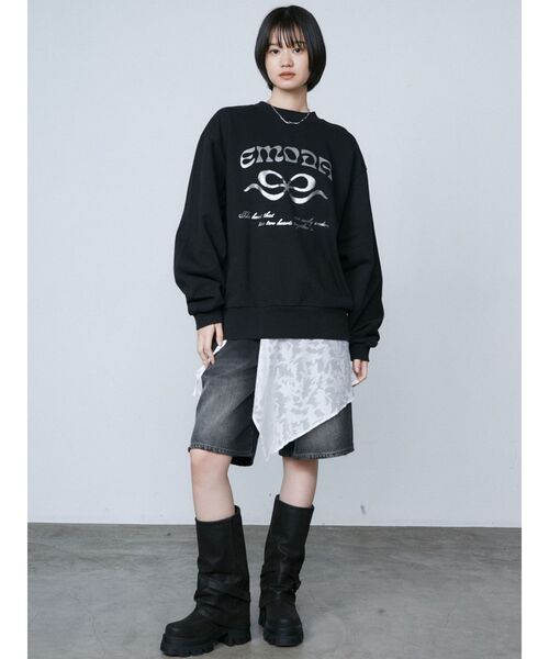 EMODA エモダ ヴィンテージライクデニムハーフパンツ ヴィンテージライクデニムハーフパンツ（デニムパンツ）｜EMODA