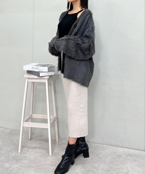 ＆soiree ニット セーター 「＆soiree」モヘアライクシャギー