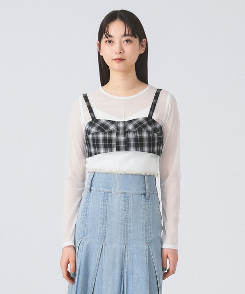 tシャツ シアー センター シーム Tシャツ レディース