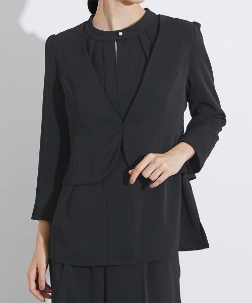 セットアップ 喪服・礼服｜洗える｜ボレロデザイン｜ショート丈