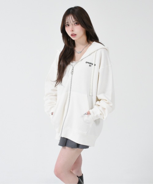 OY/オーワイ』 EMBROIDERED SKETCH DOLLY HOODIE ZIP UP/ エンブ