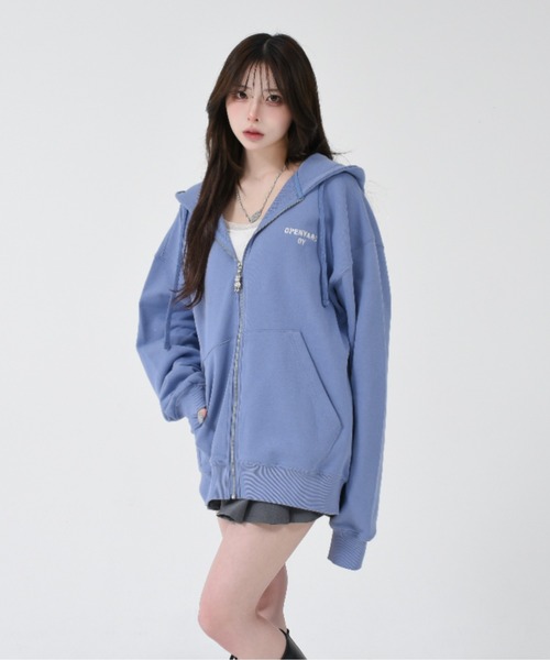 OY/オーワイ』 EMBROIDERED SKETCH DOLLY HOODIE ZIP UP/ エンブ