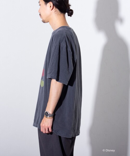 【GOOD ROCK SPEED】MICKEY ミッキープリントT グレー GOOD ROCK SPEED / MICKEY MOUSE / TSHIRTS[KW55-25FDS004W