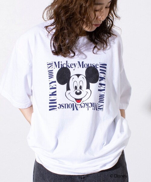 【GOOD ROCK SPEED】オールドミッキープリントT グレー SHIPS any別注】GOOD ROCK SPEED: /ミッキーマウス/ プリント T