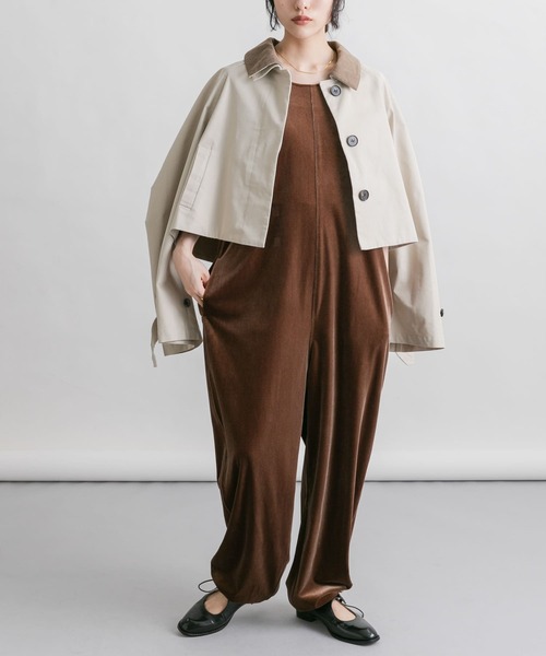 KBF（ケービーエフ） サロペット オーバーオール 2WAYベロア