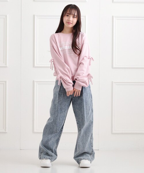 yori    裏毛ヘムフリルプルオーバー　ピンク yori 裏毛ヘムフリルプルオーバーピンク新品未使用