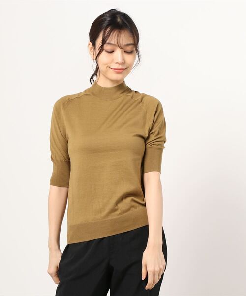 「Steven Alan」 半袖ニット FREE ブラウン レディース