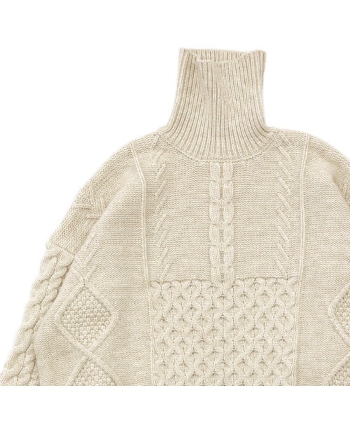 「select MOCA」 タートルネックニット FREE アイボリー レディース_画像7