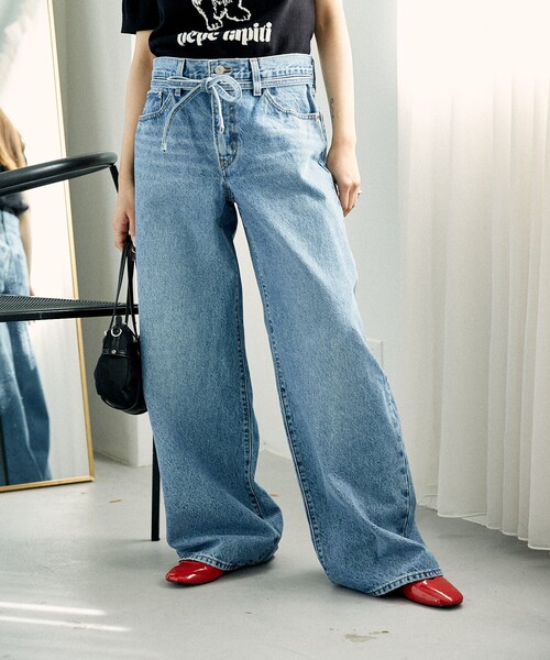 ゆったりとした着心地♪【Levi's】ブルー XL ストレートジーンズ Levi's ジーンズ デニム デニムパンツ 「国内EXCLUSIVE」「Levis