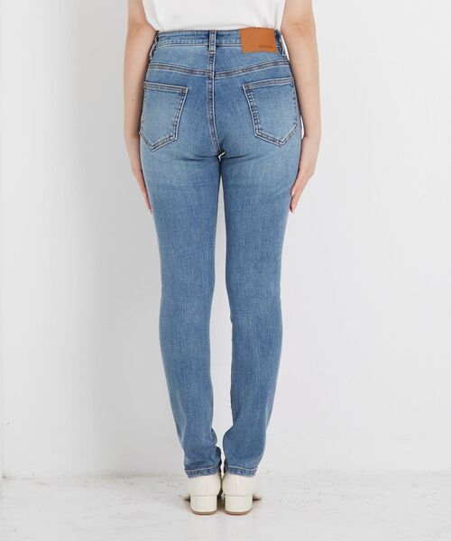 COHINA DENIMブラックスキニー-short & regular | 小柄・低身長