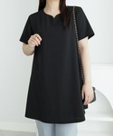 チュニック ロングフレアーTシャツチュニックの詳細画像1