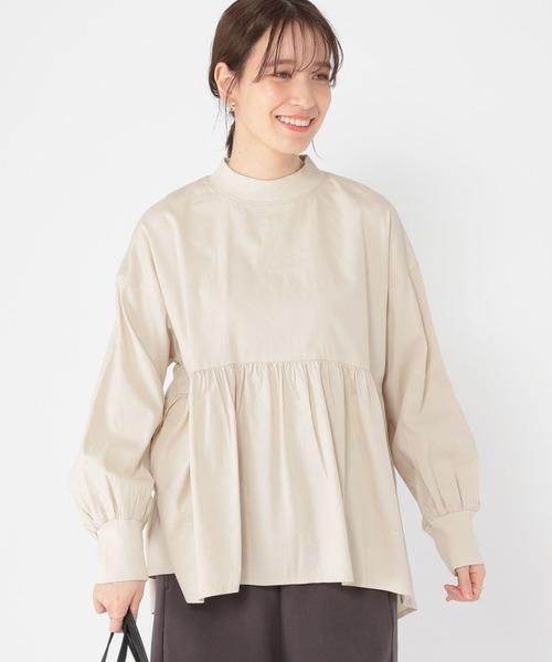 【さわえページ】 studio CLIP（スタディオクリップ） ブラウス シャツ リブモック