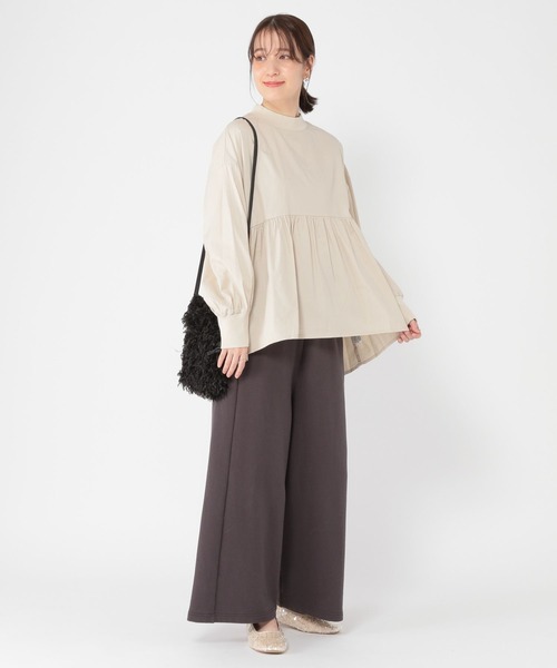 studio CLIP（スタディオクリップ） ブラウス シャツ リブモック