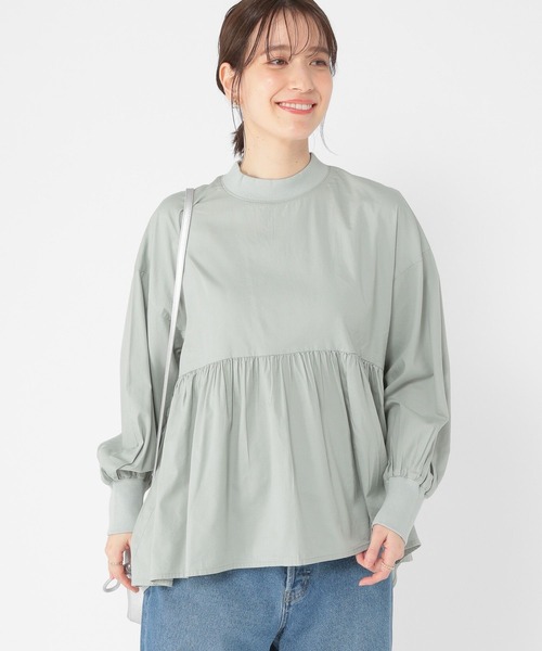 とも☆新品タグ付き⭐️OSMOSIS loafリブ切替ビッグフレアーコート BEARDSLEY（ビアズリー）の「後ろぷっくりダンボールコート（その他