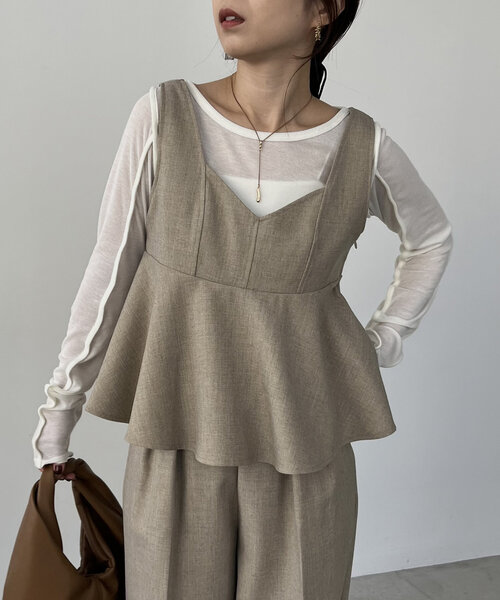 CAPRICIEUX LE'MAGE ブラウス シャツ 「C.L」「セットアップ対応