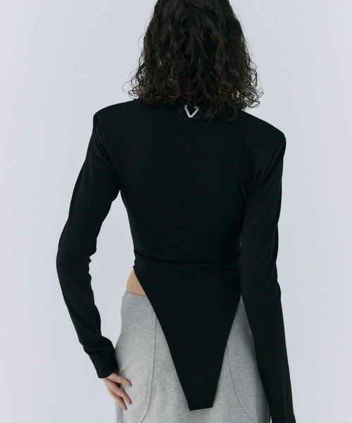JOSE MOON tシャツ SEAM SLIM ZIP TOP/シームスリムジップトップ