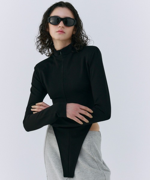 JOSE MOON（ジョゼムーン） tシャツ SEAM SLIM ZIP TOP/シームスリム