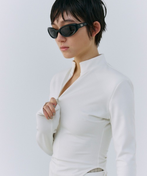 JOSE MOON（ジョゼムーン） tシャツ SEAM SLIM ZIP TOP/シームスリム