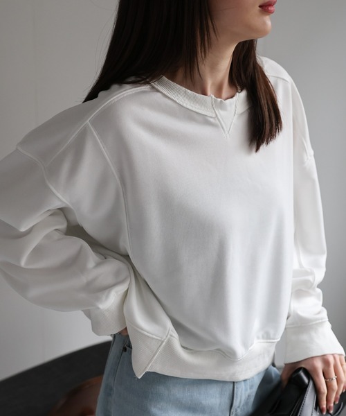 tシャツ 「レディース商品」切り替えデザインスウェット レディース | CREARE -LINO- | 01