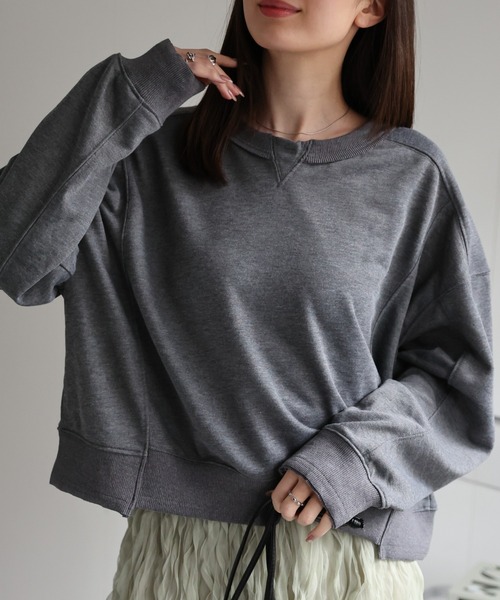 tシャツ 「レディース商品」切り替えデザインスウェット レディース | CREARE -LINO- | 04