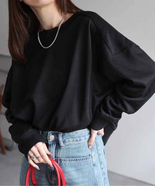 tシャツ 「レディース商品」切り替えデザインスウェット レディース | CREARE -LINO- | 02