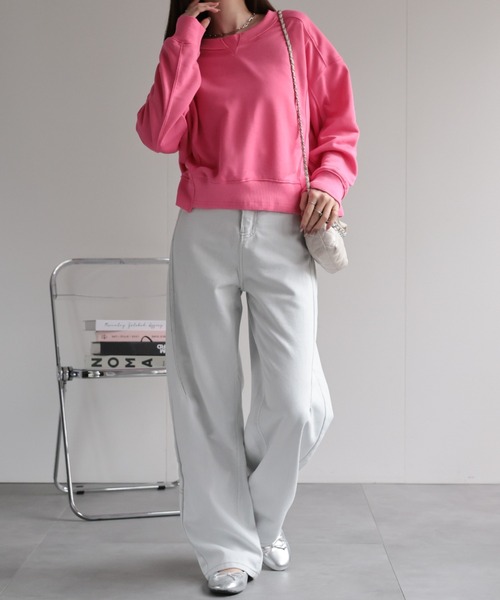 tシャツ 「レディース商品」切り替えデザインスウェット レディース | CREARE -LINO- | 24