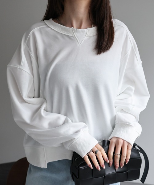 tシャツ 「レディース商品」切り替えデザインスウェット レディース | CREARE -LINO- | 17