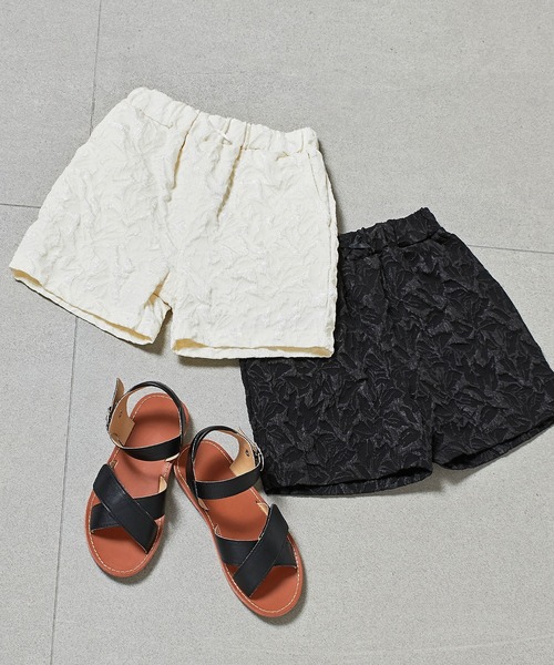 【大特価!!】 花柄ジャガード パンツ Piet ショートパンツ 子供服 キッズ パンツ