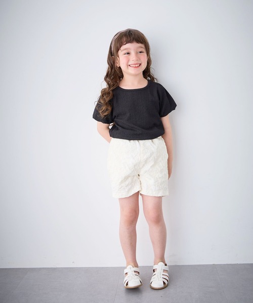 Piet パンツ 花柄ジャガード ショートパンツ キッズ 子供服