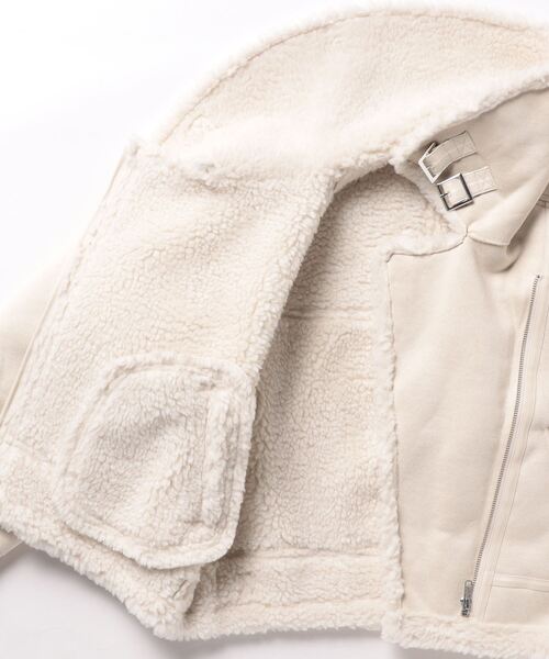 「MERCURYDUO」 ジップアップブルゾン SMALL アイボリー レディース_画像3