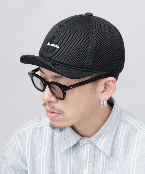 Mr.COVER キャップ 帽子 オールパフメッシュ アンパイアキャップ