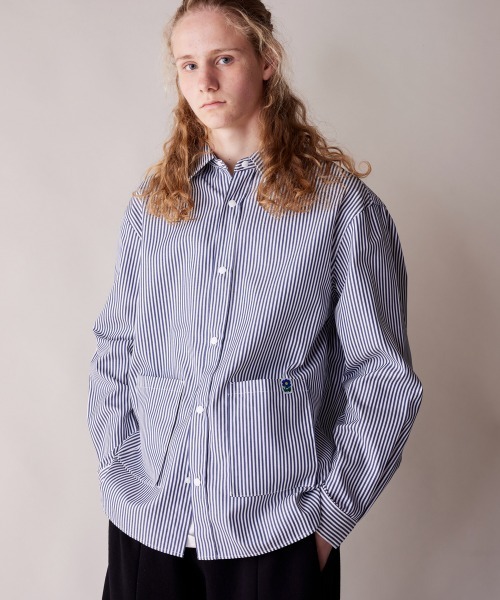 rehacer（レアセル） シャツ : Big Pocket Hickory Shirt Jacket