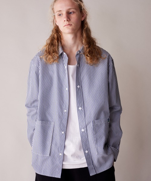 rehacer（レアセル） シャツ : Big Pocket Hickory Shirt Jacket